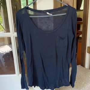 Sheer blue long sleeve